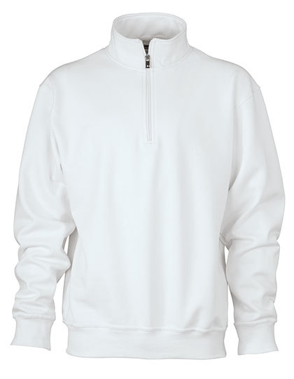 JN831 James+Nicholson Arbeitskleidung Sweatshirt 1/2 Reißverschluss JN831 James+Nicholson Arbeitskleidung Sweatshirt 1/2 Reißverschluss