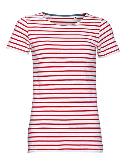 L01399 SOL´S Damen Rundhals T-Shirt Miles Gestreift
