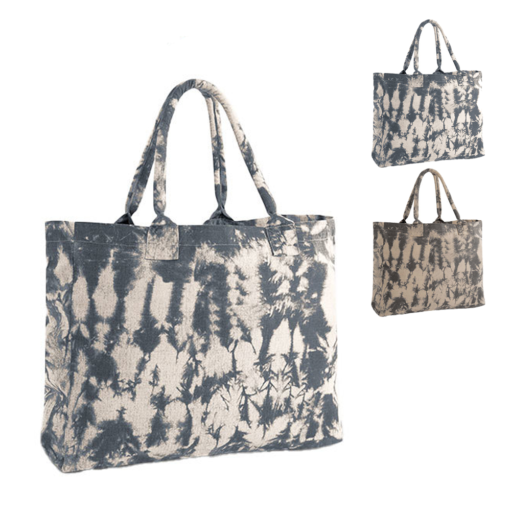 WM930 Westford Mill Tragetasche aus Canvas mit Batikmuster