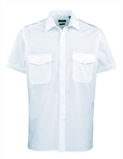 PW212 Premier Workwear Piloten Hemd kurzarm