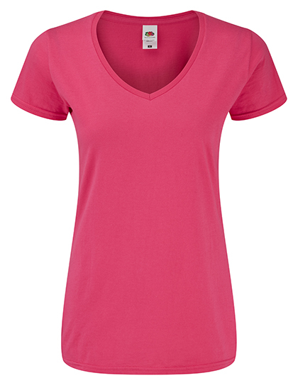 F274 Fruit of the Loom Damen Iconic 150 V-Ausschnitt T-shirt