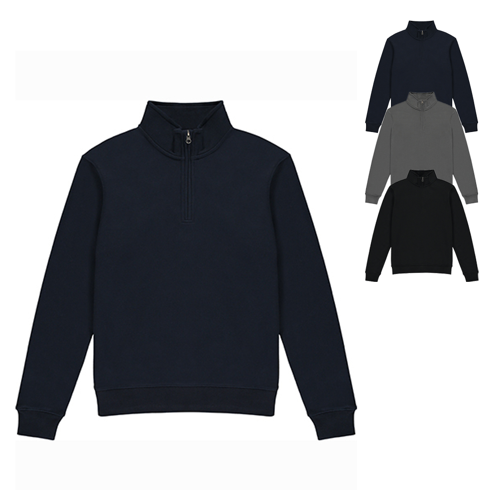K335 Kustom Kit Herren-Sweatshirt mit 1/4-Reißverschluss