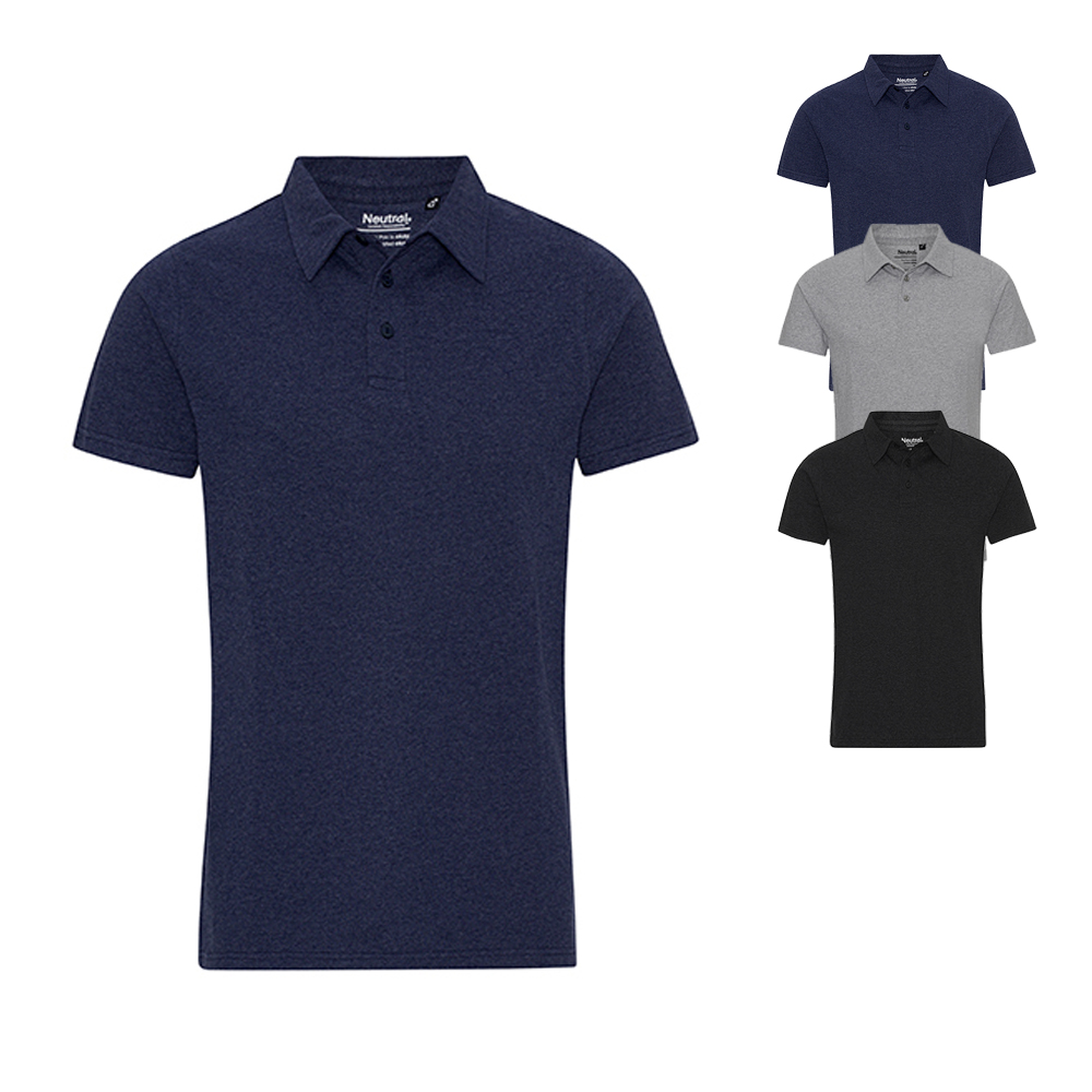 NE20090 Neutral Polo recycelte Baumwolle/Polyester