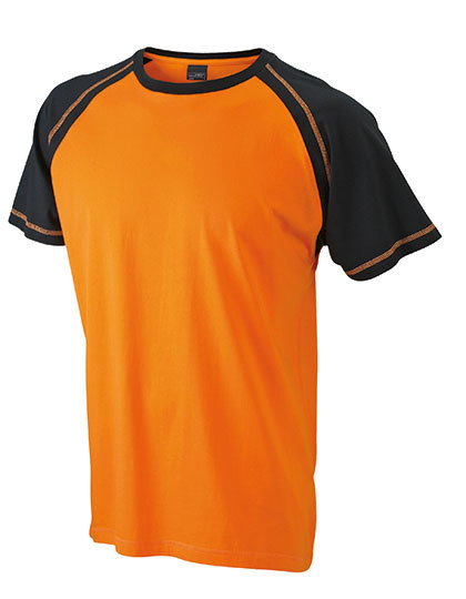 JN010 James+Nicholson Herren Raglan T-Shirt kurzarm