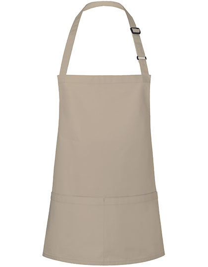 KY123 Karlowsky Kurze Latzschürze Basic mit Schnalle und Tasche