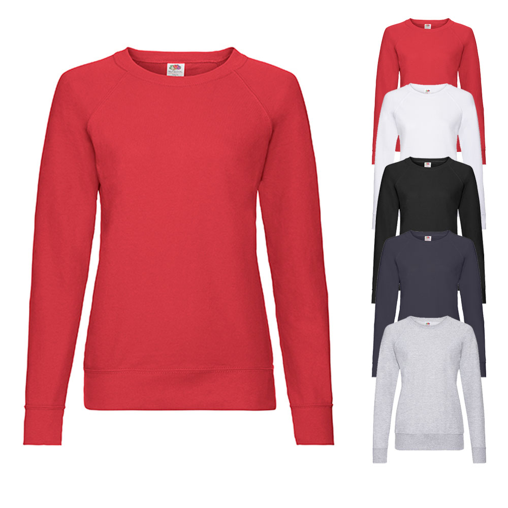 Fruit of the Loom Damen Leichter Raglan Pullover Sweatshirt