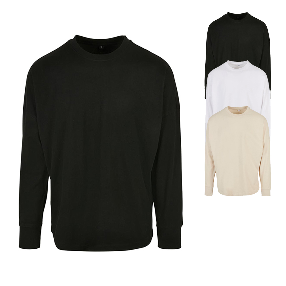 BY198 Build Your Brand Langarmshirt in Übergröße