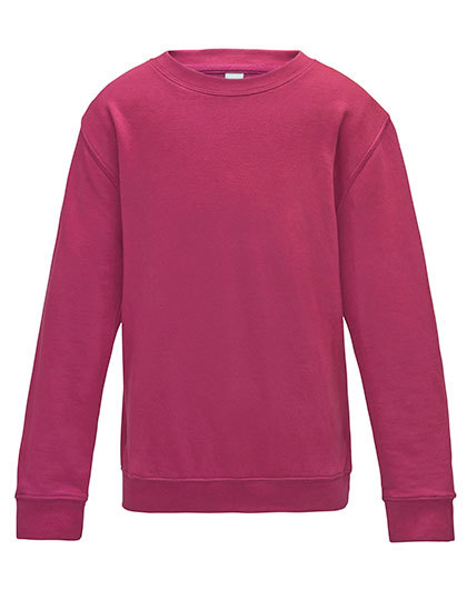 JH030K Just Hoods Kinder Pullover Sweatshirt mit Rundhalsausschnitt