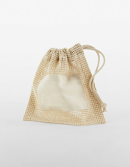 WM155 Westford Mill Bio-Baumwolle Mesh Sack