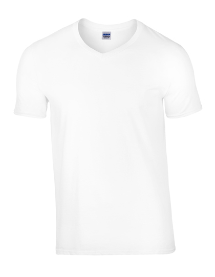 G64V00 Gildan T-Shirt mit V-Ausschnitt Softstyle®