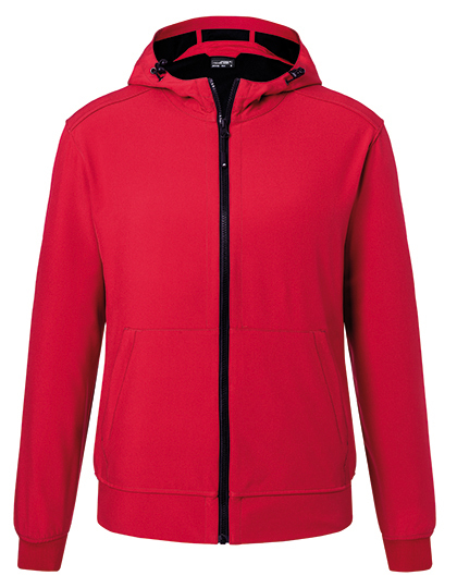 JN1146 James+Nicholson Herren Kapuzen Softshelljacke