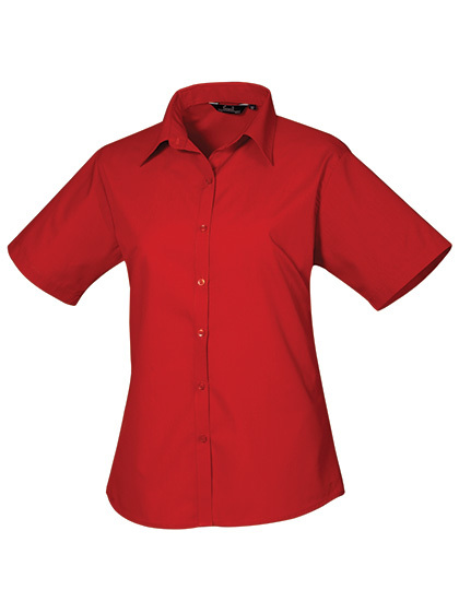 PW302 Premier Workwear Damen Poplin kurzarm Bluse (Damenbluse/Kurzarm)
