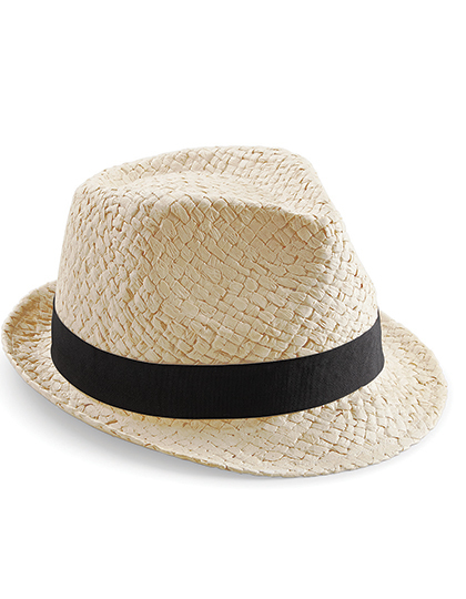 CB720 Beechfield Strohhut Festivalhut Trilby-Hut