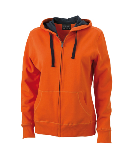 JN594 James+Nicholson Damen Kapuzenjacke