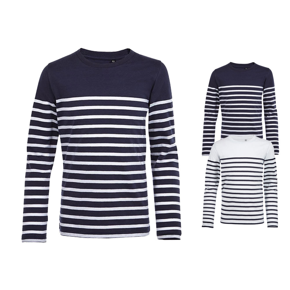 L03101 SOLS Kinder Langarm T-Shirt MATELOT Gestreift