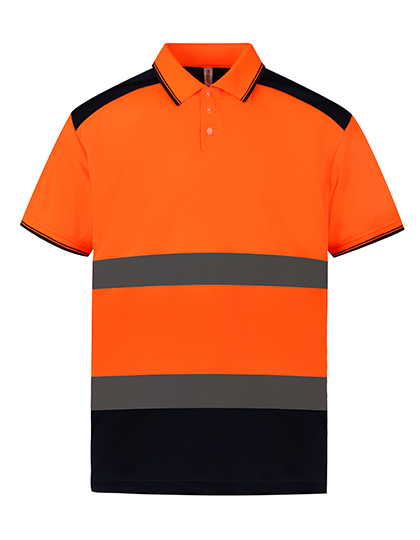 YK220 YOKO Hi-Vis hochsichtbares zweifarbiges Poloshirt