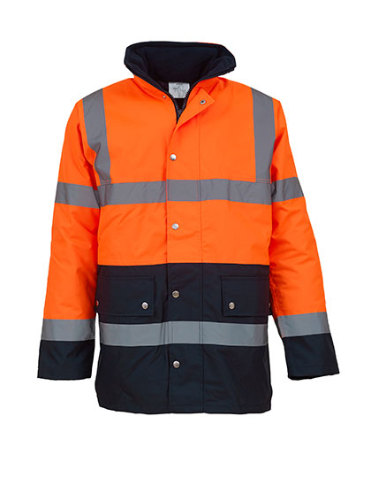 YK302 YOKO Hi-Vis hochsichtbare zweifarbige Autobahn-Jacke YK302 YOKO Hi-Vis hochsichtbare zweifarbige Autobahn-Jacke