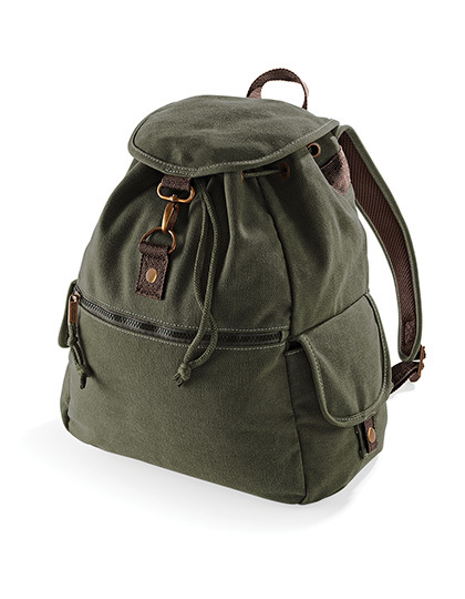 QD612 Quadra VINTAGE Canvas Rucksack
