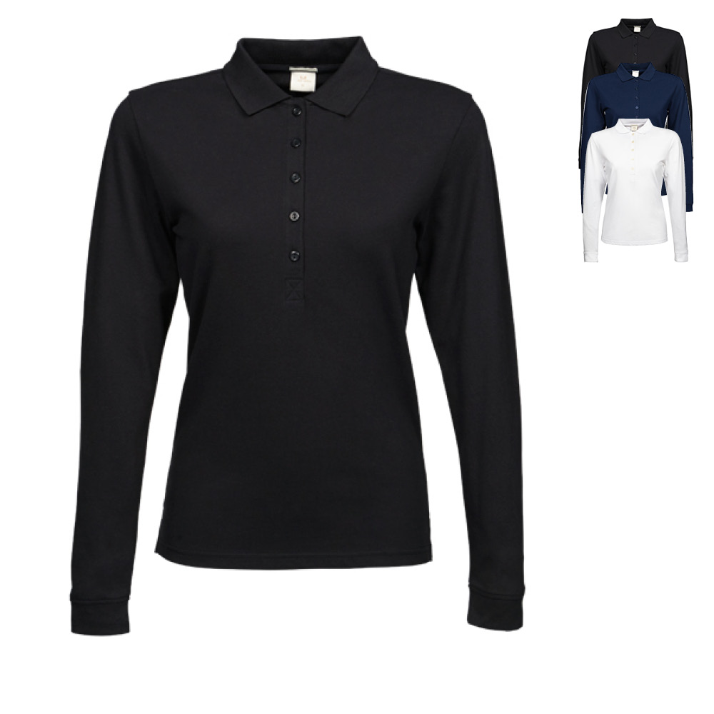 TJ146 Tee Jays Damen dehbares Polo langarm