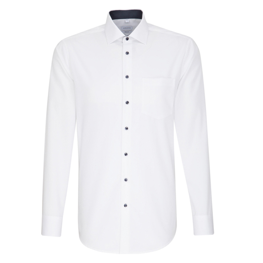 SN193690 Seidensticker Herren Hemd Poplin langarm reguläre Passform
