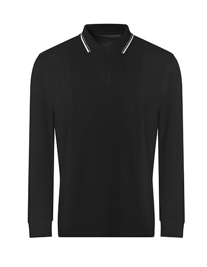 JP103 Just Polo Poloshirts Langarm 100 Polo Poloshirt Kontraststreifen 