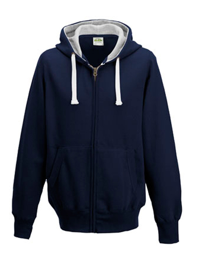 JH052 Just Hoods Kapuzenjacke mit weißer breiter Zugkordel an der Kapuze