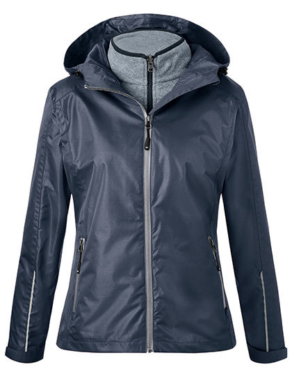JN1153 James+Nicholson Damen 3-in-1-Jacke