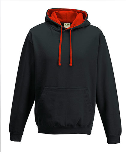 JH003 Just Hoods Varsity Kapuzenpullover mit doppellagiger Kapuze mit kontrastfarbener Innenseite