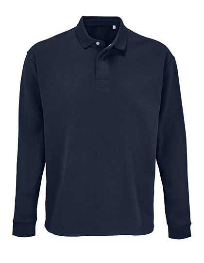 L03990 SOLS Unisex Sweatshirt mit Polo Poloshirtkragen Heritage