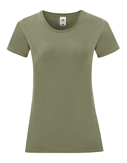 F131 Fruit of the Loom Damen Iconic T-Shirt kurzarm