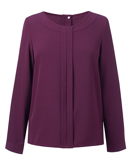 BR802 Brook Taverner Roma Bistro-Bluse Langarm für Damen