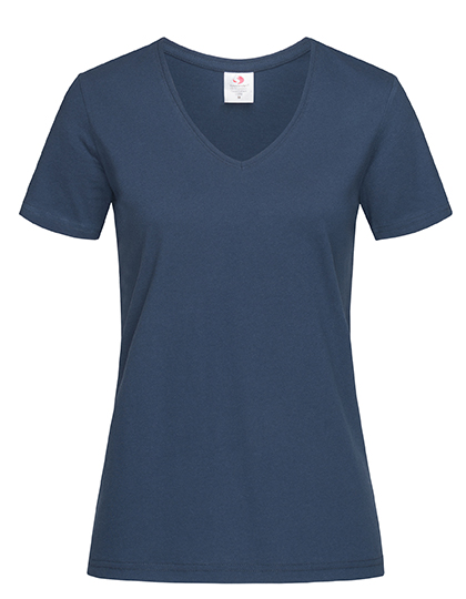 S279 Stedman® Komfort T-Shirt V-Ausschnitt kurzarm Damen