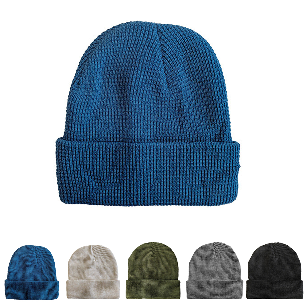 C1463 L-merch Strickmütze Waffeloptik