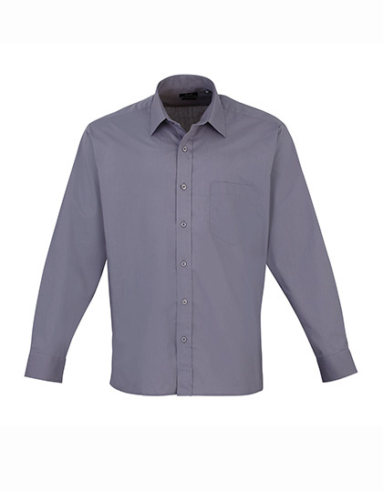 PW200 Premier Workwear Poplin langarm Hemd (Herrenhemd/Langarm)