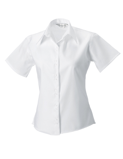 Z957F Russell Collection Bügelfreie kurzärmelige Damenbluse