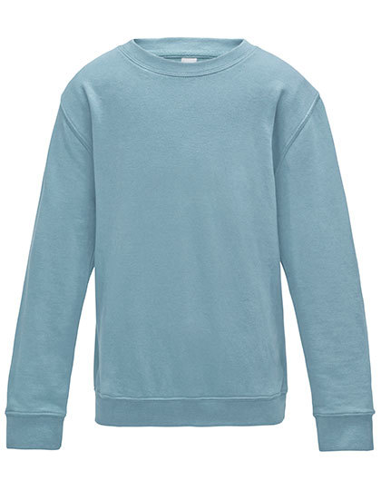 JH030K Just Hoods Kinder Pullover Sweatshirt mit Rundhalsausschnitt