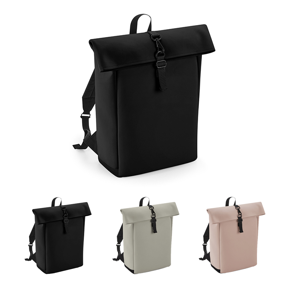BG335 BagBase Matte PU Roll-Top Rucksack