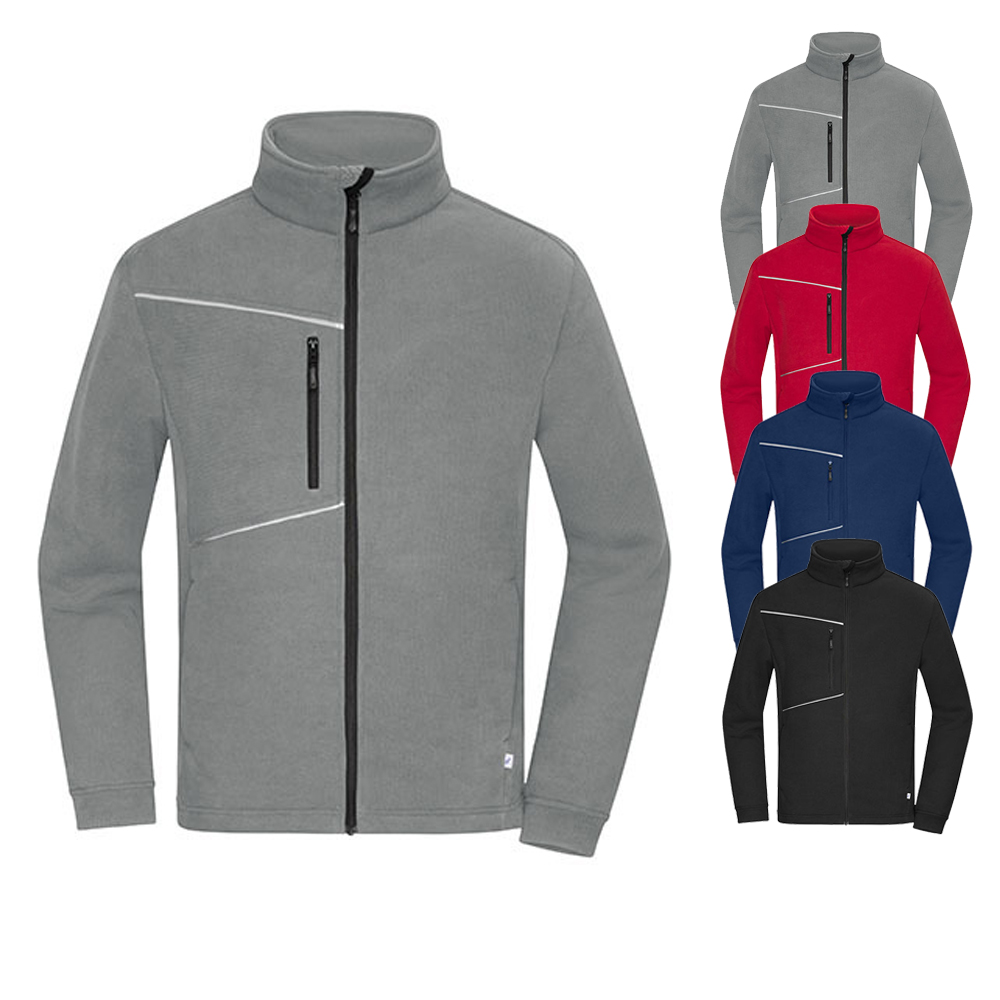 JN1870 Daiber Fleece Jacke - Cord-Optik