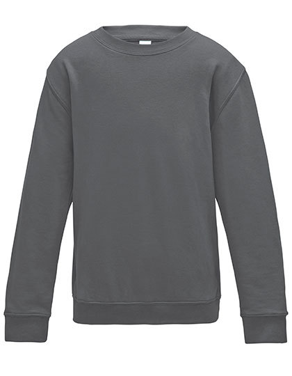JH030K Just Hoods Kinder Pullover Sweatshirt mit Rundhalsausschnitt