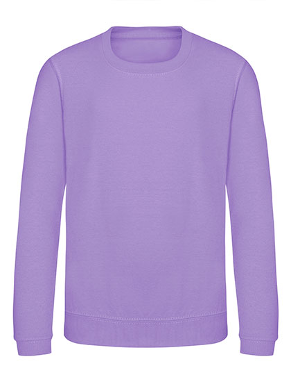 JH030K Just Hoods Kinder Pullover Sweatshirt mit Rundhalsausschnitt