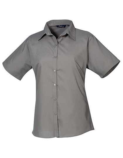 PW302 Premier Workwear Damen Poplin kurzarm Bluse (Damenbluse/Kurzarm)