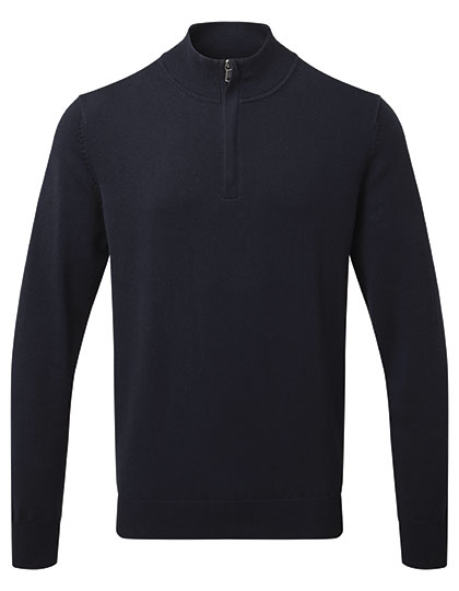 AQ048 Asquith & Fox Herren 1/4 Reißverschluss Pullover