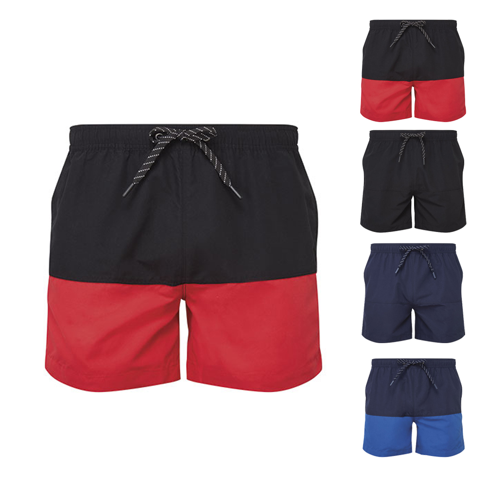 AQ056 Asquith & Fox Herren Badeshorts kurze Hose Blockfarben