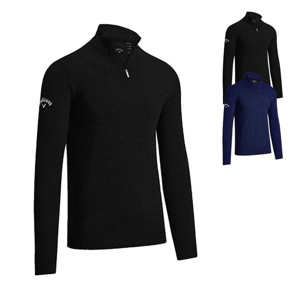CW351 Callaway Herren 1/4 Reißverschluss Merino Pullover