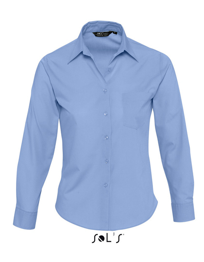 L621 SOL´S Popeline-Langarmbluse Bluse Executive