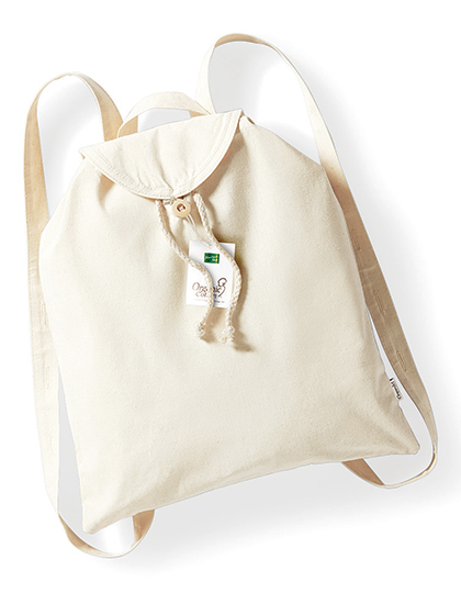WM185 Westford Mill Rucksack aus Bio-Baumwolle