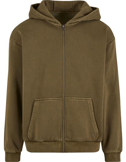 BY295 Build Your Brand schwere Kapuzen-Sweatjacke Vintage-Stil BY295 Build Your Brand schwere Kapuzen-Sweatjacke Vintage-Stil