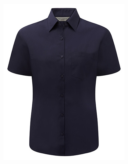 Z935F Russell Collection Kurzarm Popeline-Bluse