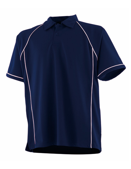 FH370 Finden+Hales Performance-Poloshirt mit Paspeln