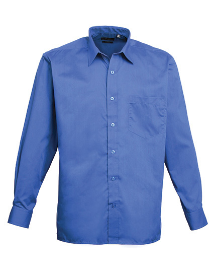 PW200 Premier Workwear Poplin langarm Hemd (Herrenhemd/Langarm)
